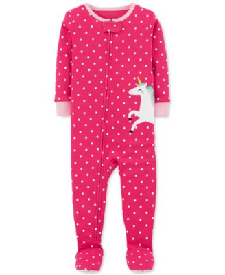 Pink Girls Baby Pajamas Macys