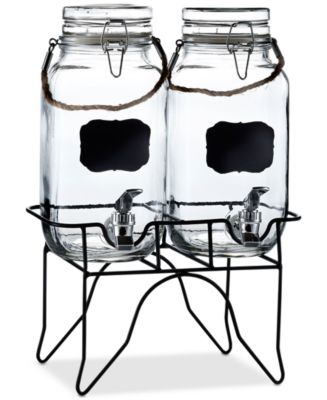 Jay Companies Homestead Beverage Dispenser With Metal Stand 2.5 Gal