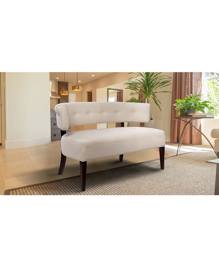 Jennifer Taylor Home Jared Tufted Settee & Reviews Furniture Macy's