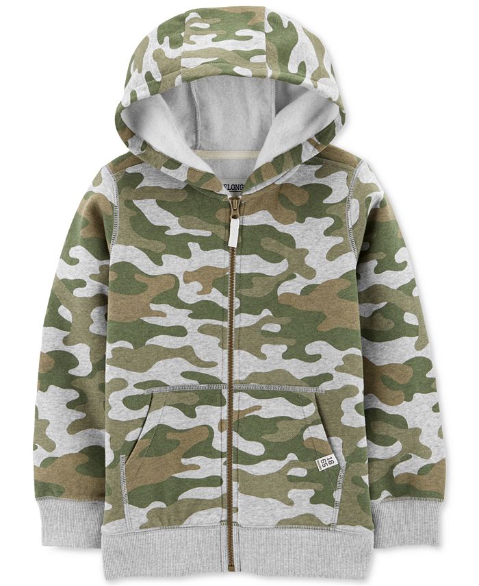 Carter's Little & Big Boys FullZip Camo Fleece Hoodie Macy's