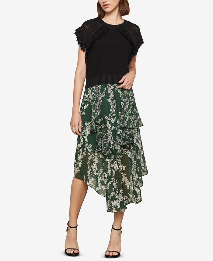 Bcbg store fringe sweater