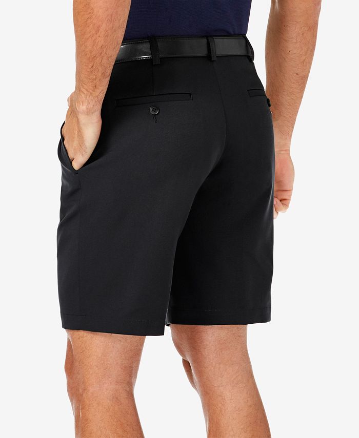 haggar men's cool 18 pro classic fit flat front expandable waist pant