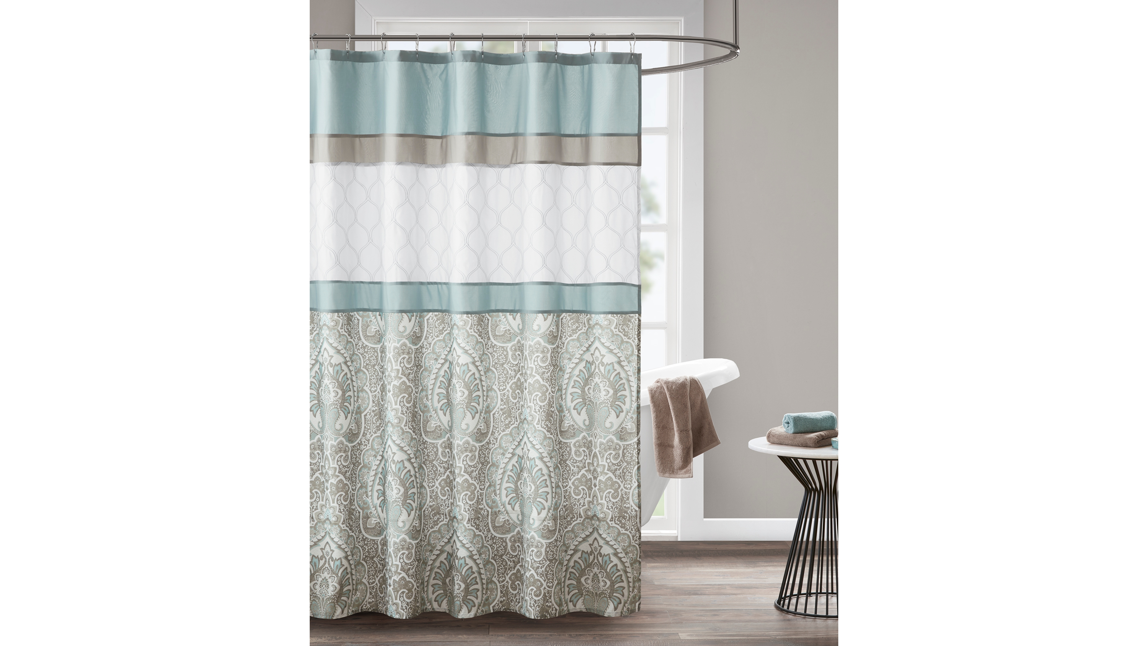 510 Design Shawnee Embroidered Shower Curtain, 72" x 72"