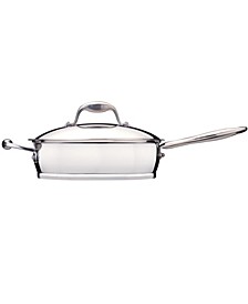 Zeno 3-qt Stainless Steel Covered Deep Skillet