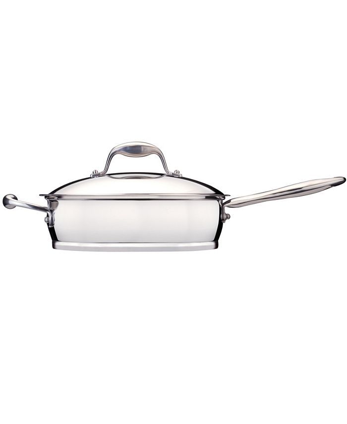 BergHOFF Comfort Stainless Steel Nonstick 10 Covered Deep Skillet - Macy's