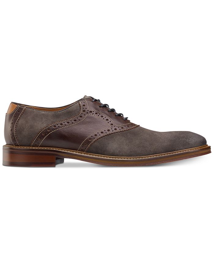 Chaussures Oxford Homme Johnston & Murphy – Saddle Marron – Taille US 8.5 M – Cuir – Occasion