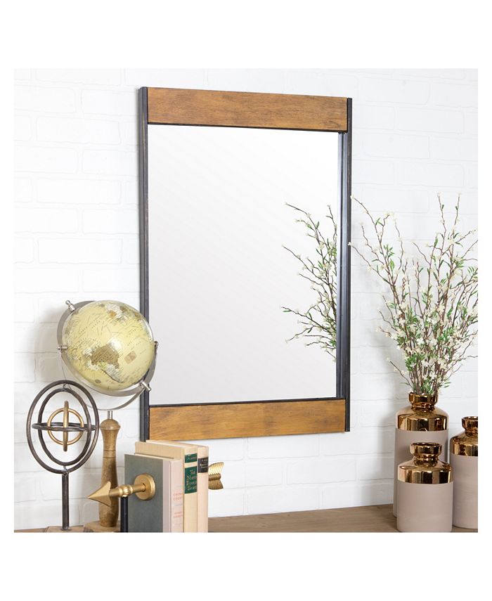 Aspire Home Accents Cliveden Wood & Metal Wall Mirror Macy's