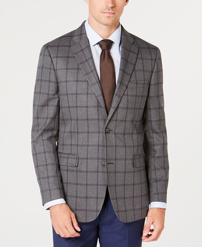 Tommy Hilfiger Mens Modern-Fit THFlex Solid Sport Coat 38 Long Grey, Grey,  38 : : Clothing, Shoes & Accessories