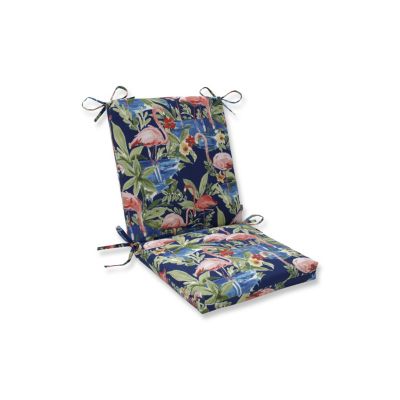 Pillow Perfect - Flamingoing Lagoon Squared Corners Chair Cushion
