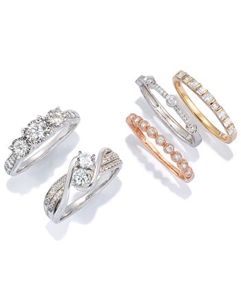 Macy's - Diamond Anniversary Ring (1/2 ct. t.w.) in 14k Gold