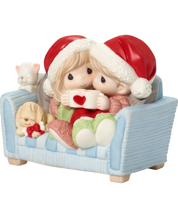 Precious Moments I Love You With My Whole Heart Couple On Couch ...