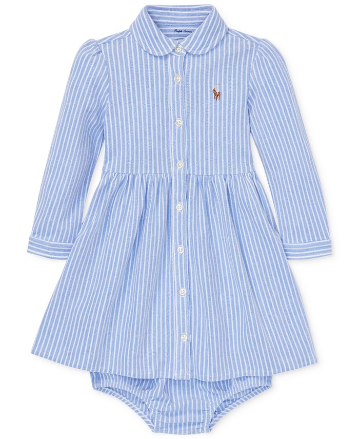 Polo Ralph Lauren Baby Girls Oxford Dress - Macy's
