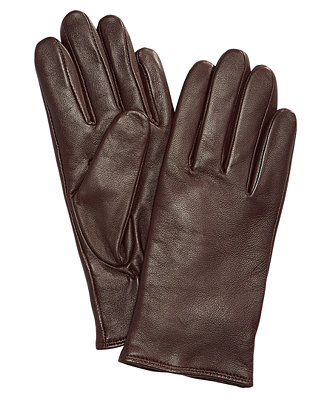 Charter Club Cashmere Lined Leather Tech Gloves, Created for Macy's ...