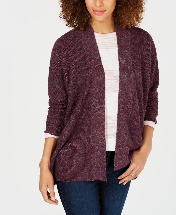 Style & Co Ribbed Open-Front Cardigan, Created for Macy's & Reviews ...