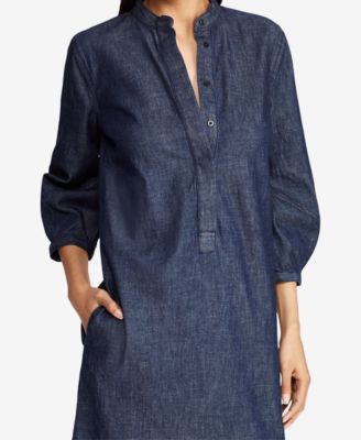 Lauren Ralph Lauren Cotton Denim Shift Dress