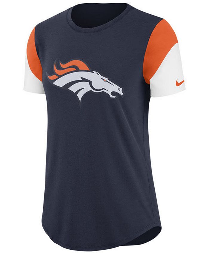 Nike Women's Denver Broncos Tri-Fan T-Shirt - Macy's
