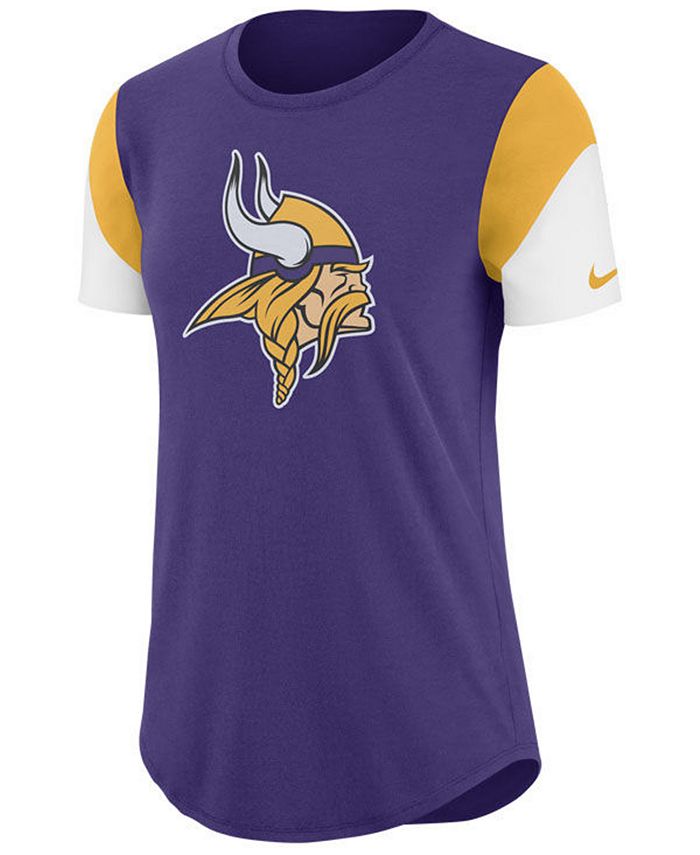 Nike Women's Minnesota Vikings Tri-Fan T-Shirt & Reviews - Sports Fan ...