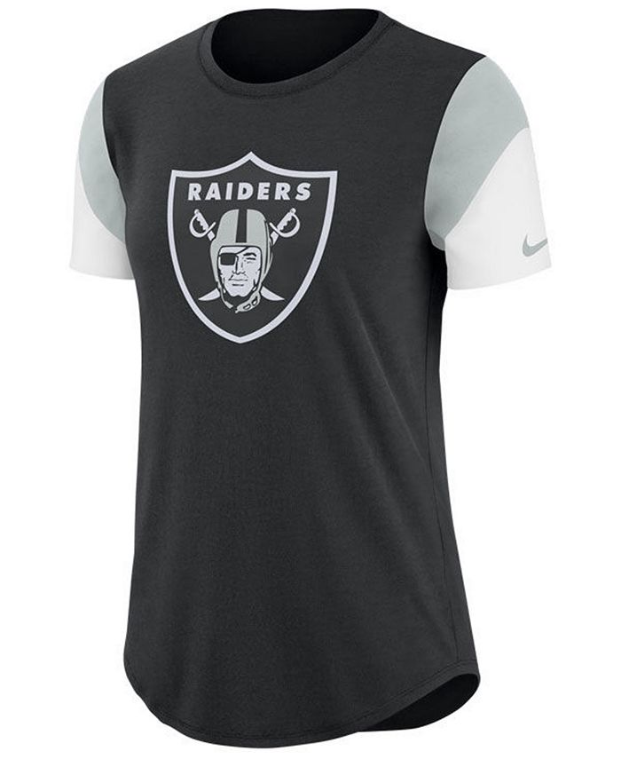 Nike Women's Oakland Raiders Tri-Fan T-Shirt - Macy's