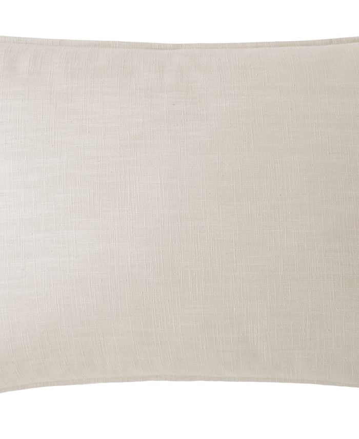 Colcha Linens Cambric Natural Pillow Sham-King - Macy's