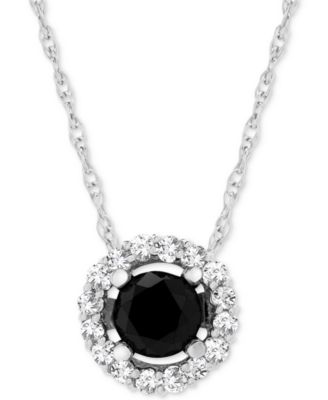 Wrapped in Love - Diamond Halo 18" Pendant Necklace (1 ct. t.w.) in 14k White Gold