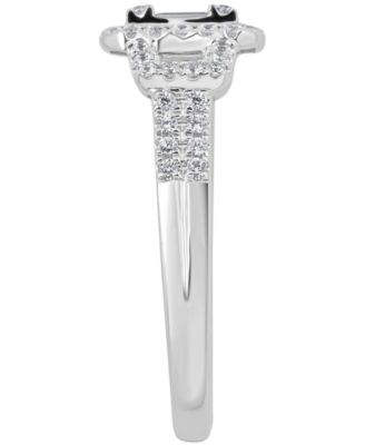 Diamond Baguette Engagement Ring (3/4 ct. t.w.) in 14k White Gold
