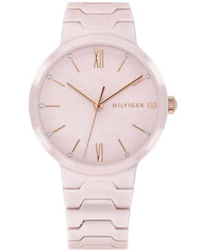 image of Tommy Hilfiger Women-s Blush Ceramic Bracelet Watch 36mm