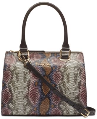 calvin klein python handbag