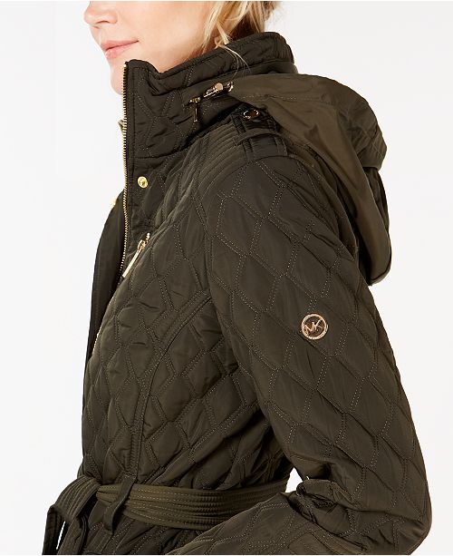 Michael Kors Hooded Quilted Jacket Created For Macy S Reviews