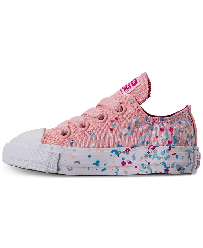 Girls store confetti converse