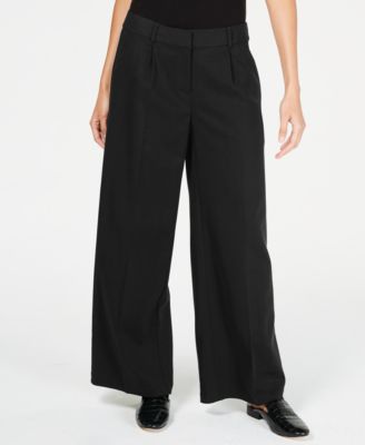 Eileen Fisher - Pleated Wide-Leg Pants, Regular & Petite