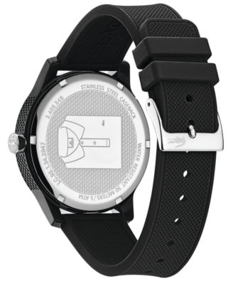 lacoste watch 12.12 black