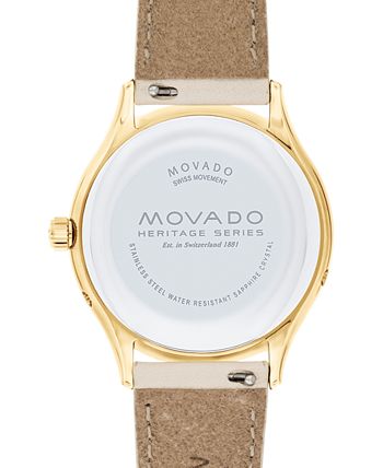 Movado Women s Swiss Heritage Series Celestograf Moonphase Beige