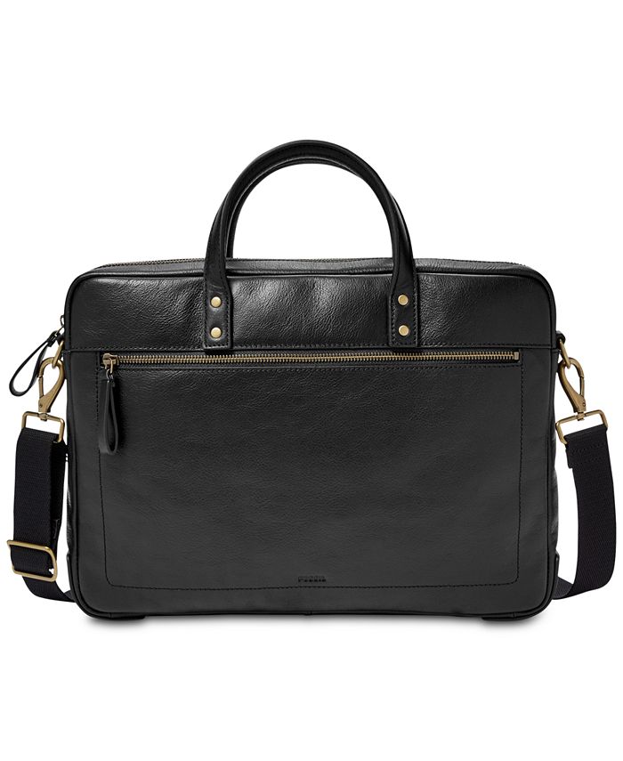 Fossil - Men's Haskell Leather Briefcase