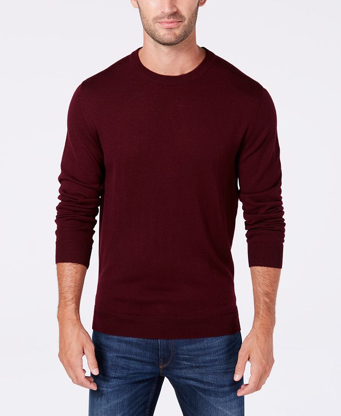 Club Room Men's Solid Mock Neck Shirt, Created for Macy's - Macy's