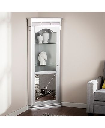 Southern enterprises 2025 corner curio cabinet