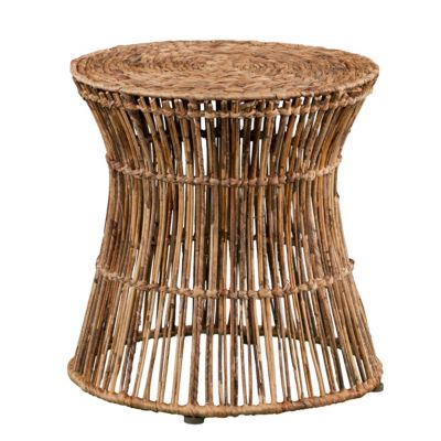 Southern Enterprises - Holly & Martin Ocala Hyacinth Accent Table/Stool, Quick Ship