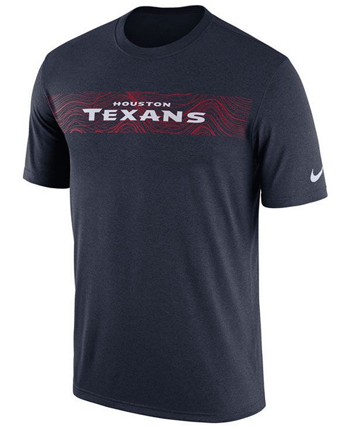 Nike Men's Houston Texans Legend On-Field Seismic T-Shirt - Macy's