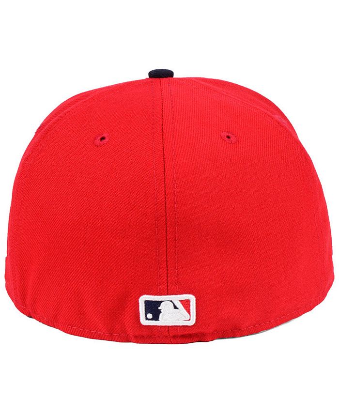 Men's New Era Scarlet Los Angeles Angels Low Profile 59FIFTY Fitted Hat