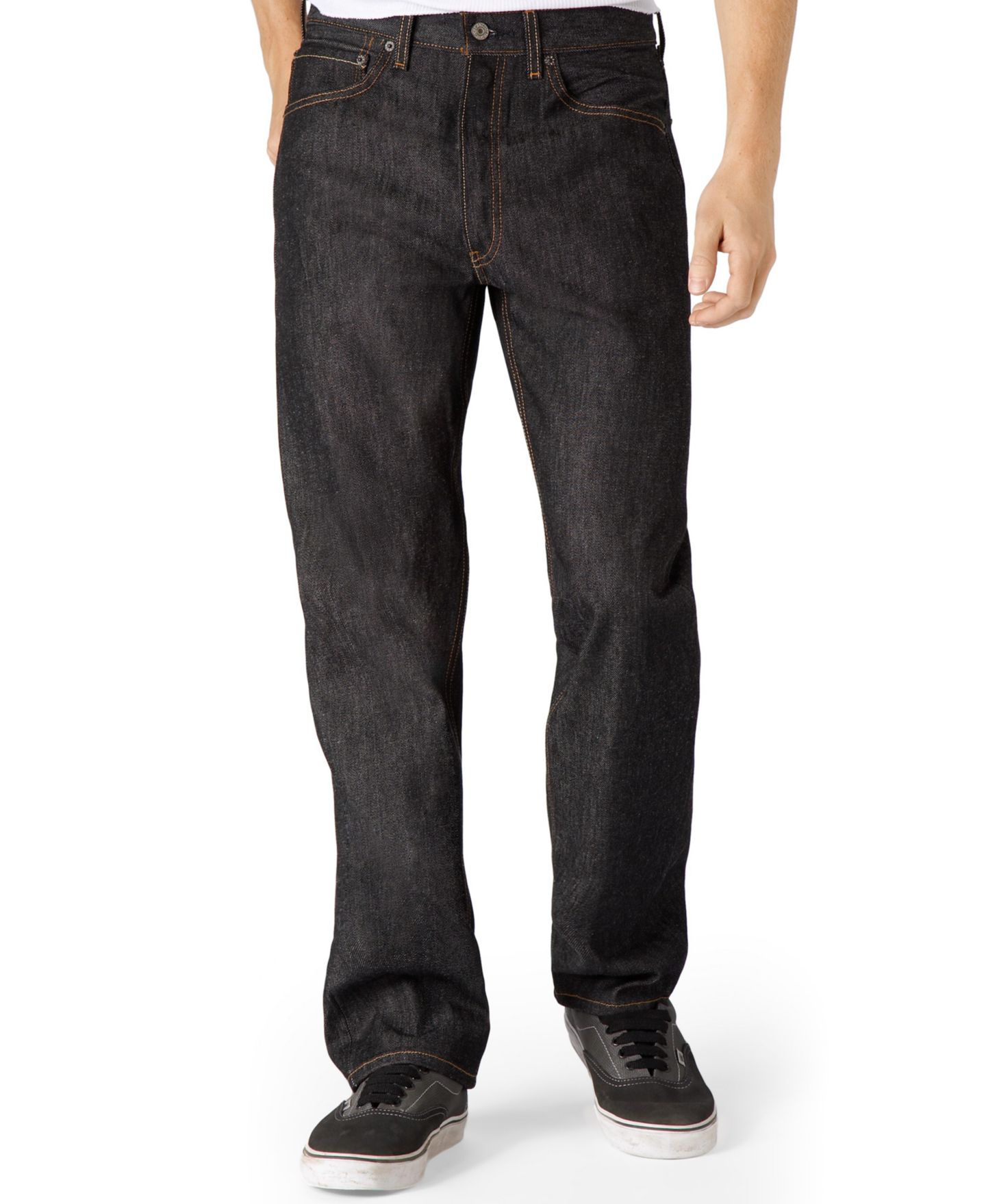 Мужские джинсы Levi's Big & Tall 501® Original Shrink to Fit, цвет: Чёрный — фото 1