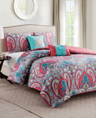 Casa Re`al Reversible 5-Pc. Full/Queen Quilt Set