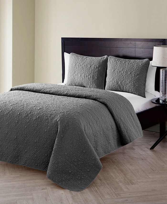 VCNY Home Caroline Embossed 2Piece Twin Quilt Set Macy's