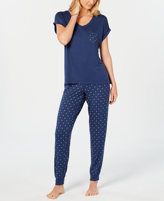 Alfani Knit Pajama Set, Created for Macy's - Macy's