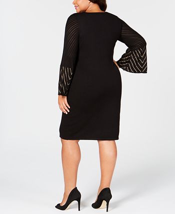 Calvin Klein Plus Size Studded Sweater Dress Macy s