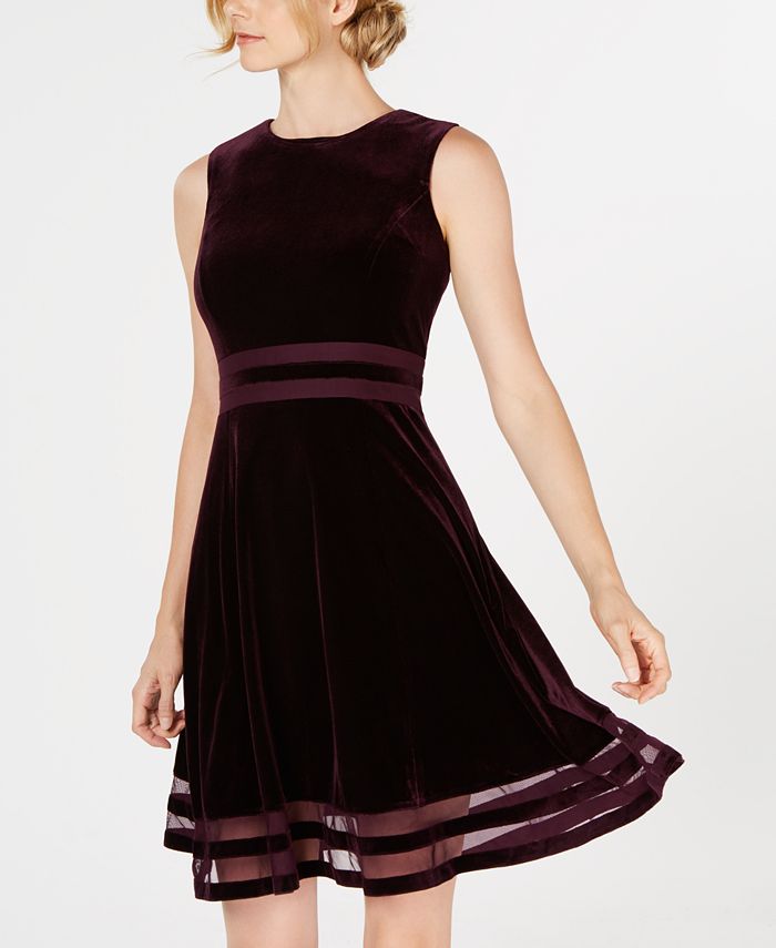 calvin klein illusion fit and flare