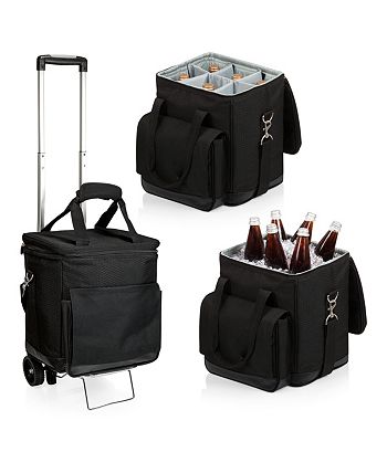 Oniva - Cellar 6-Bottle Wine Carrier & Cooler Tote with Trolley