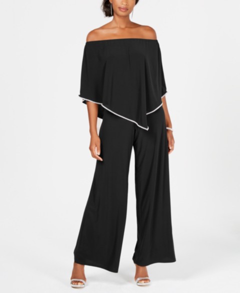 Женские MSK Off-The-Shoulder Overlay Jumpsuit