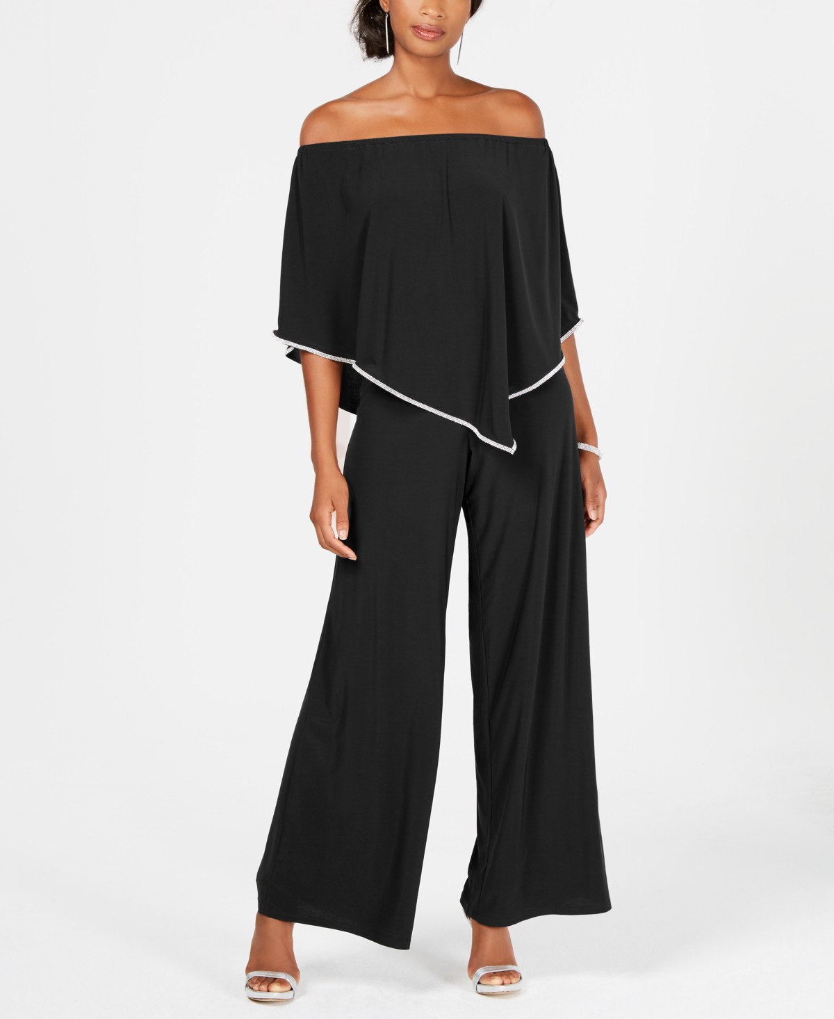 Женские MSK Off-The-Shoulder Overlay Jumpsuit — фото 1