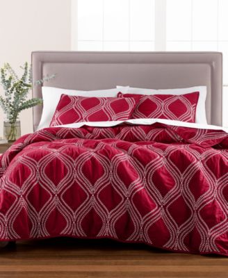 Martha Stewart Collection - Gramercy Gate Cotton Reversible King Quilt