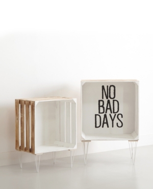 Urban Living Inspirational Nested Wooden Crates Set of 2