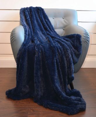 De Moocci Super Soft Shaggy Chic Fuzzy Faux Fur Throw Blanket - 50 x 60